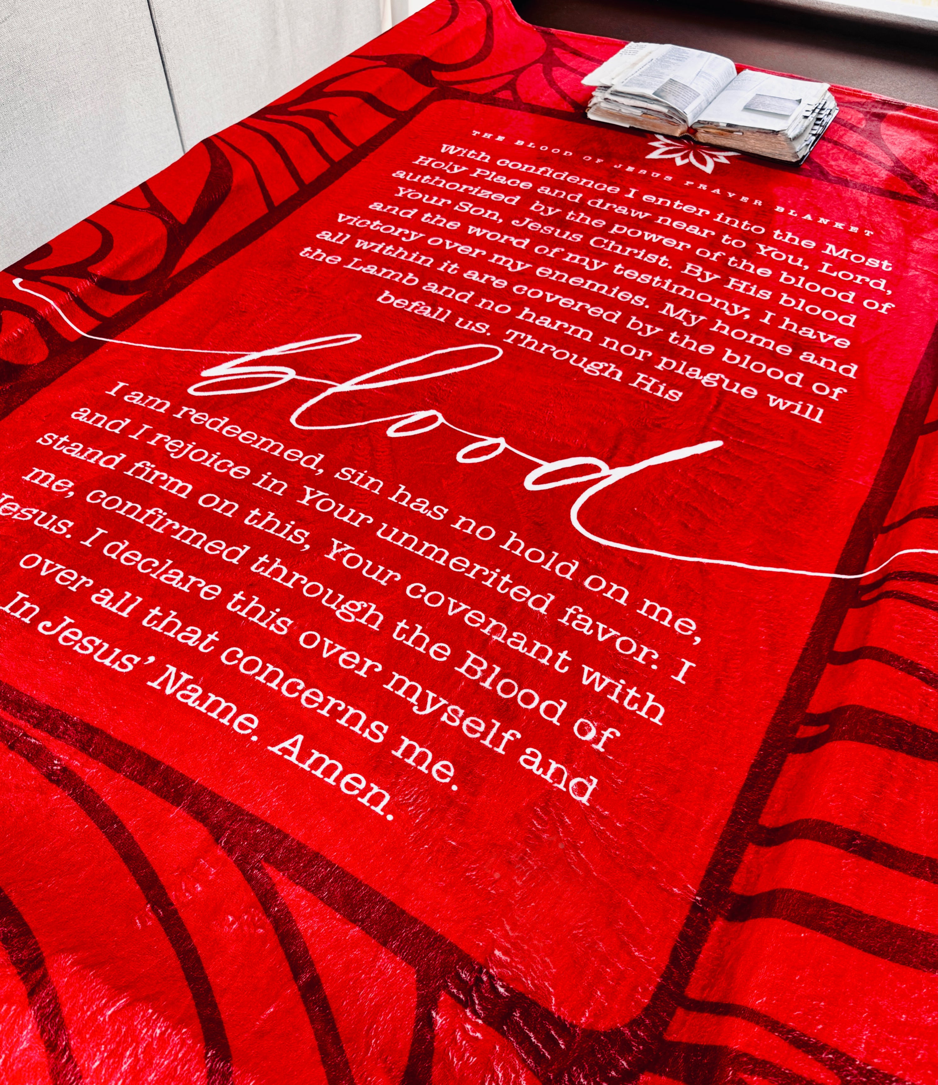 Covered in the Word: The Blood of Jesus Prayer Blanket