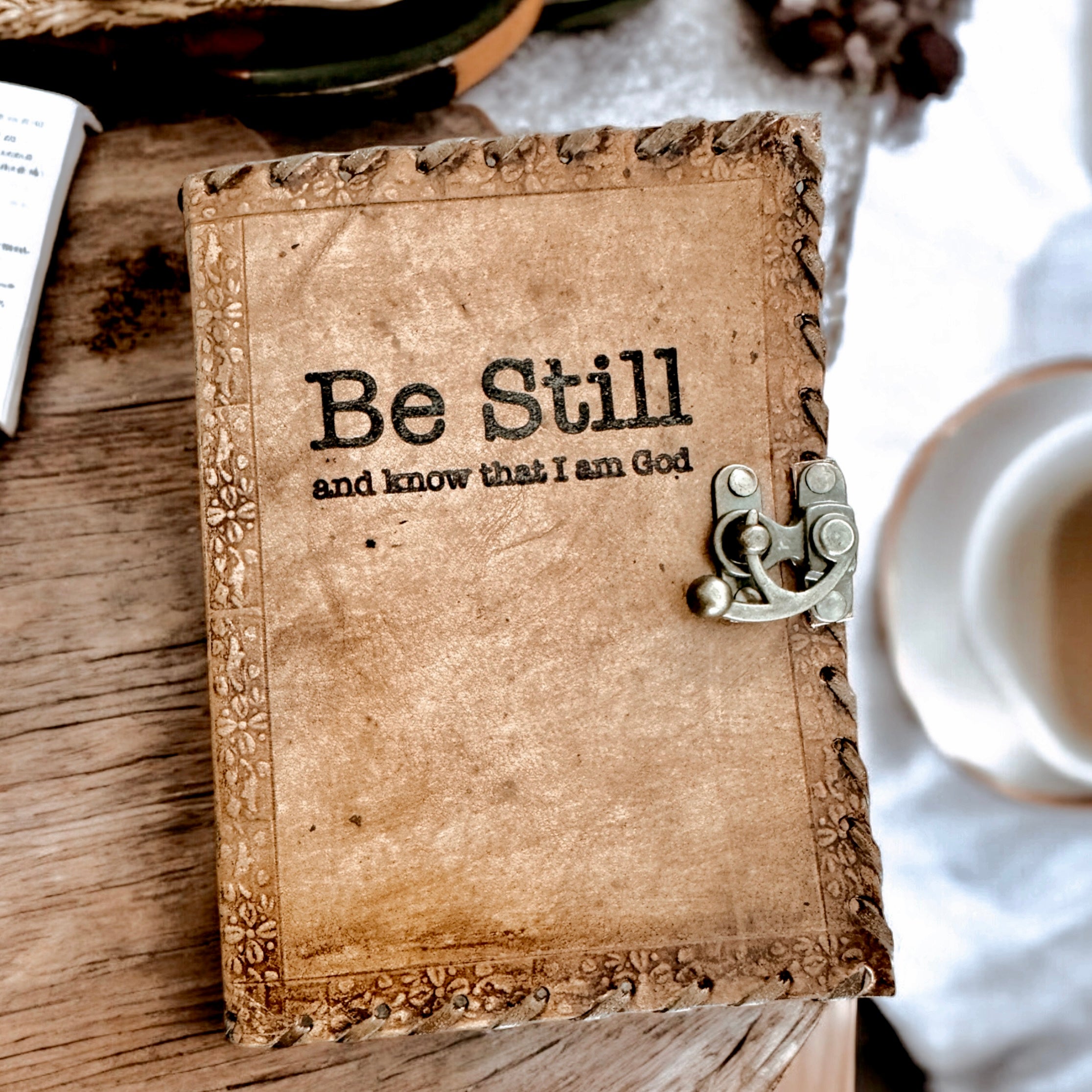 The Be Still & Know Vintage Journal
