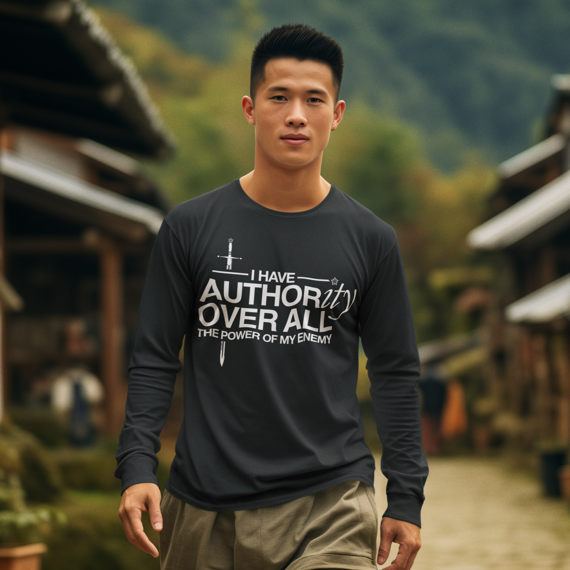 Warfare Gear: I Have Authority Unisex Long Sleeve Tee