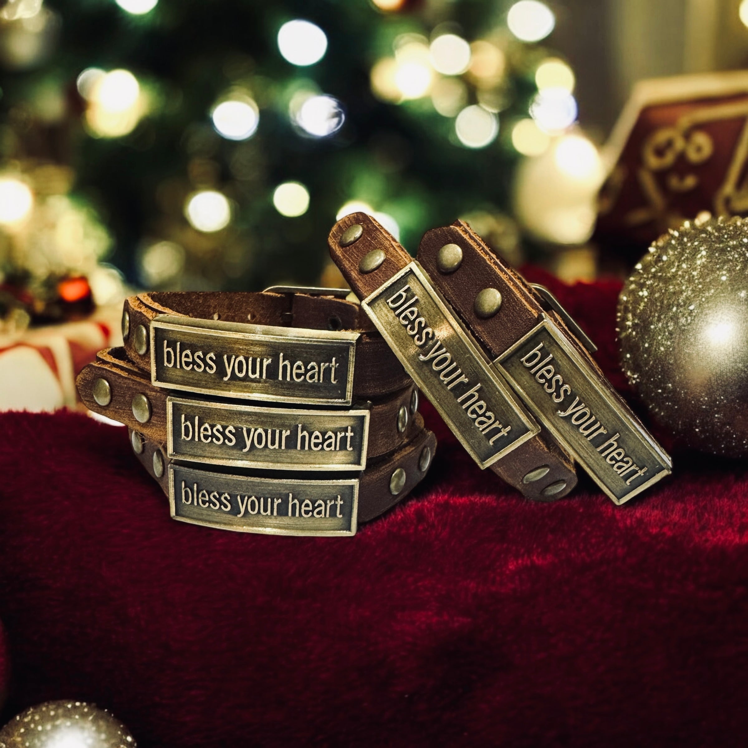 Bless Your Heart Leather Wristlet