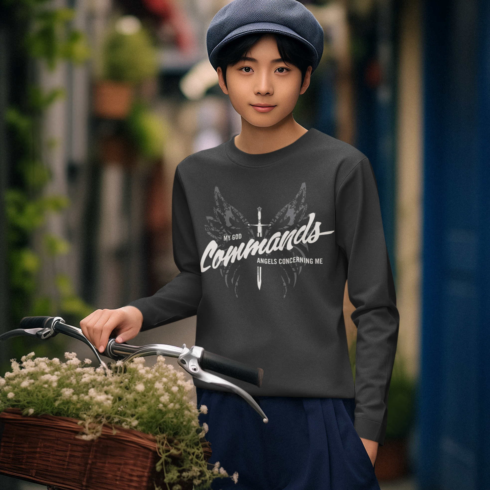 Warfare Gear: He Commands Angels Unisex Long Sleeve Tee