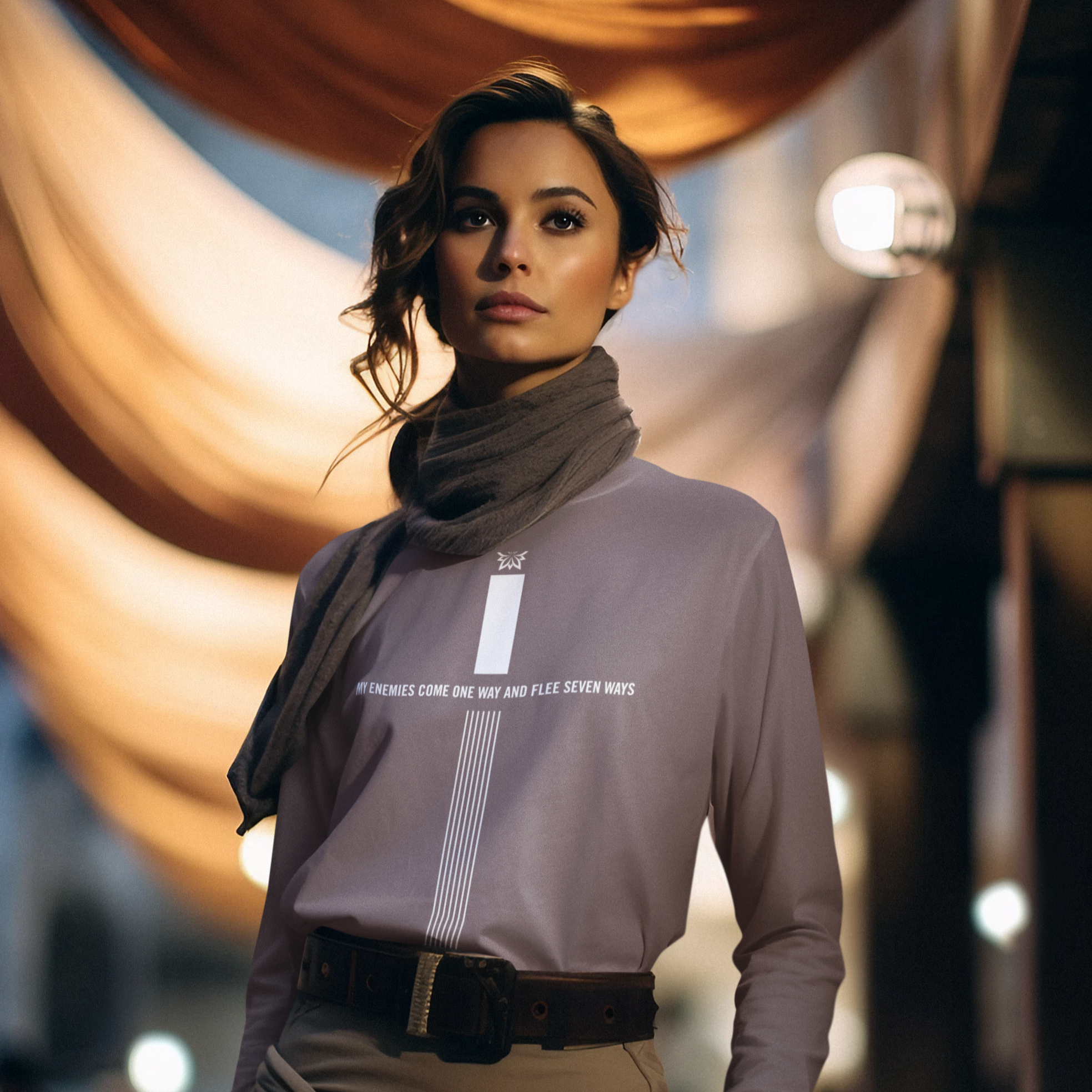 Warfare Gear: My Enemies Flee Unisex Long Sleeve Tee