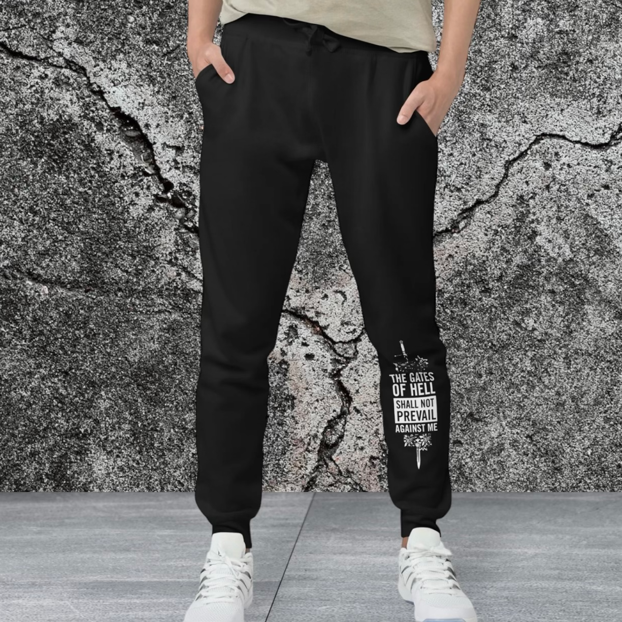 Warfare Gear: The Gates of Hell Shall Not Prevail Unisex Fleece Sweatpants