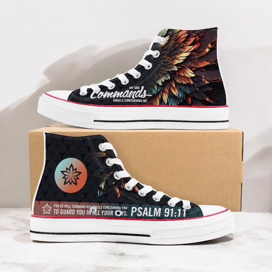 My God Commands Angels Hightops