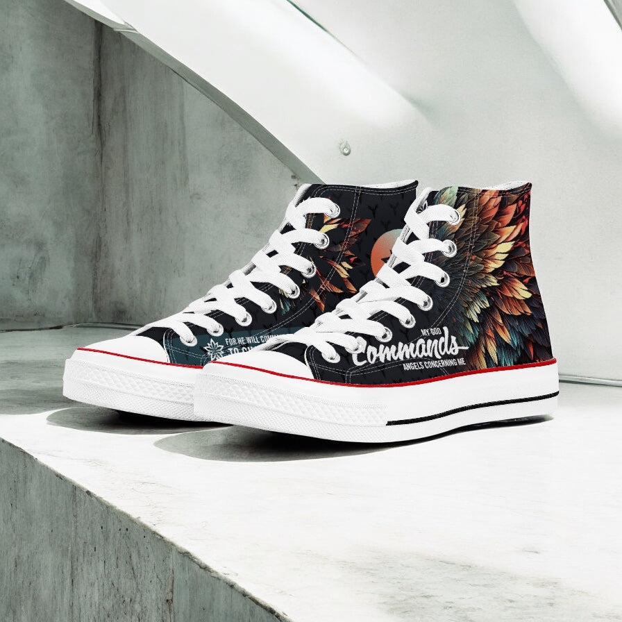 My God Commands Angels Hightops