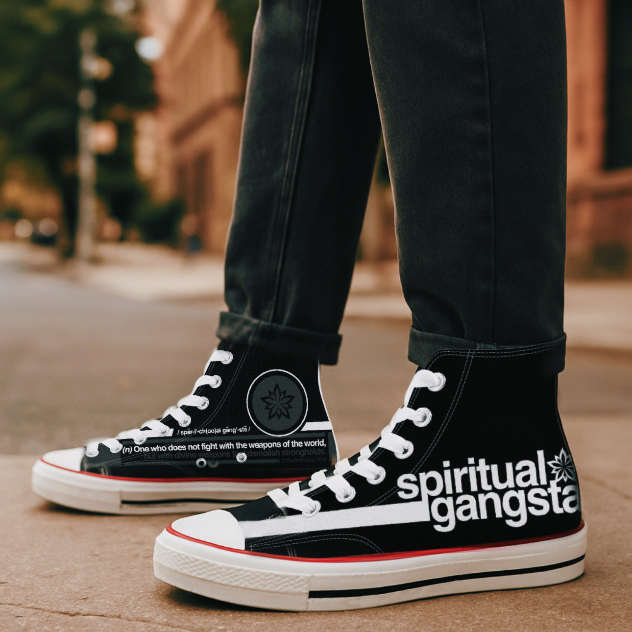 Spiritual Gangsta Hightops: Black