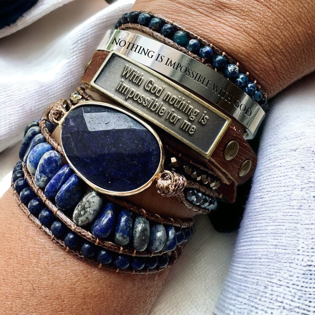 Denim Long-Strand Bracelet