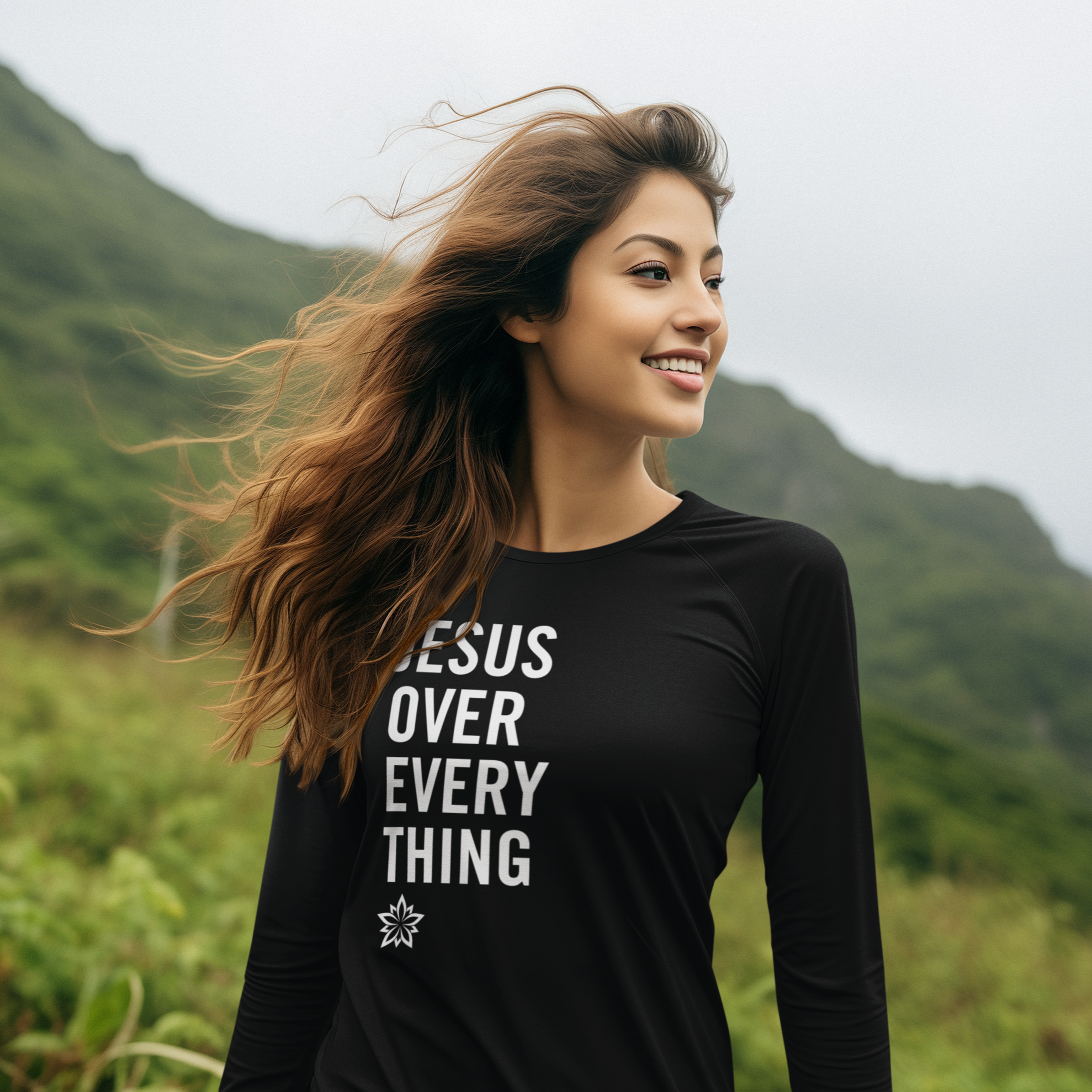 Warfare Gear: Jesus Over Everything Unisex Long Sleeve Tee