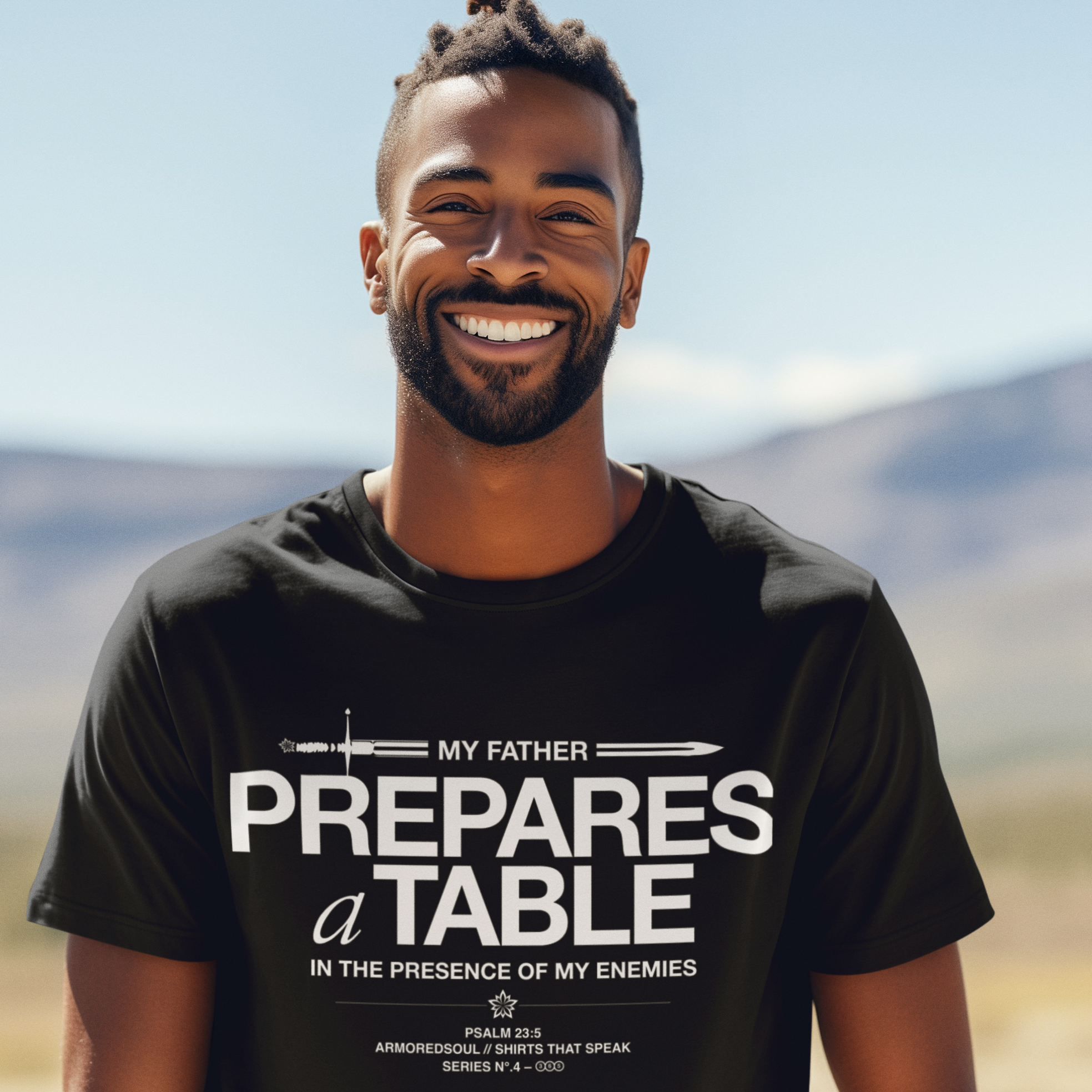 Warfare Gear: He Prepares a Table Unisex Soft Tee
