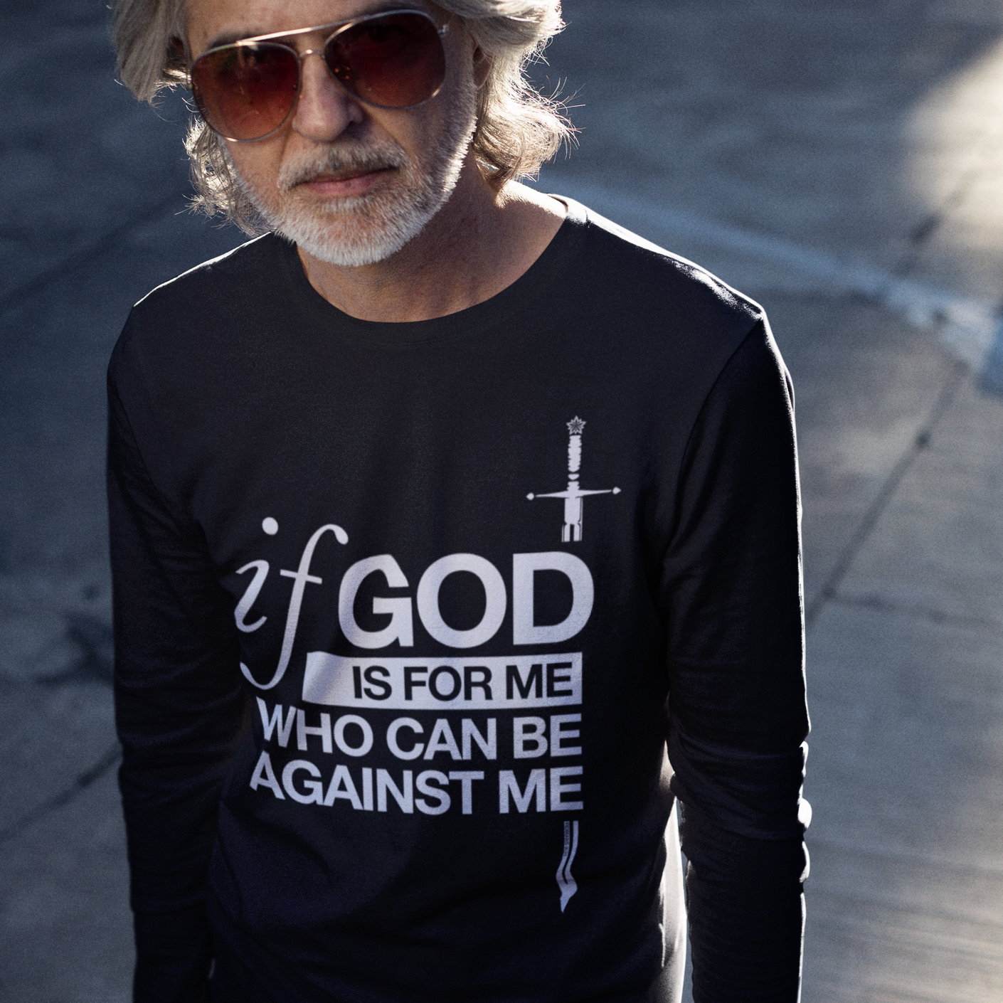 Warfare Gear: If God is For Me Unisex Long Sleeve Tee