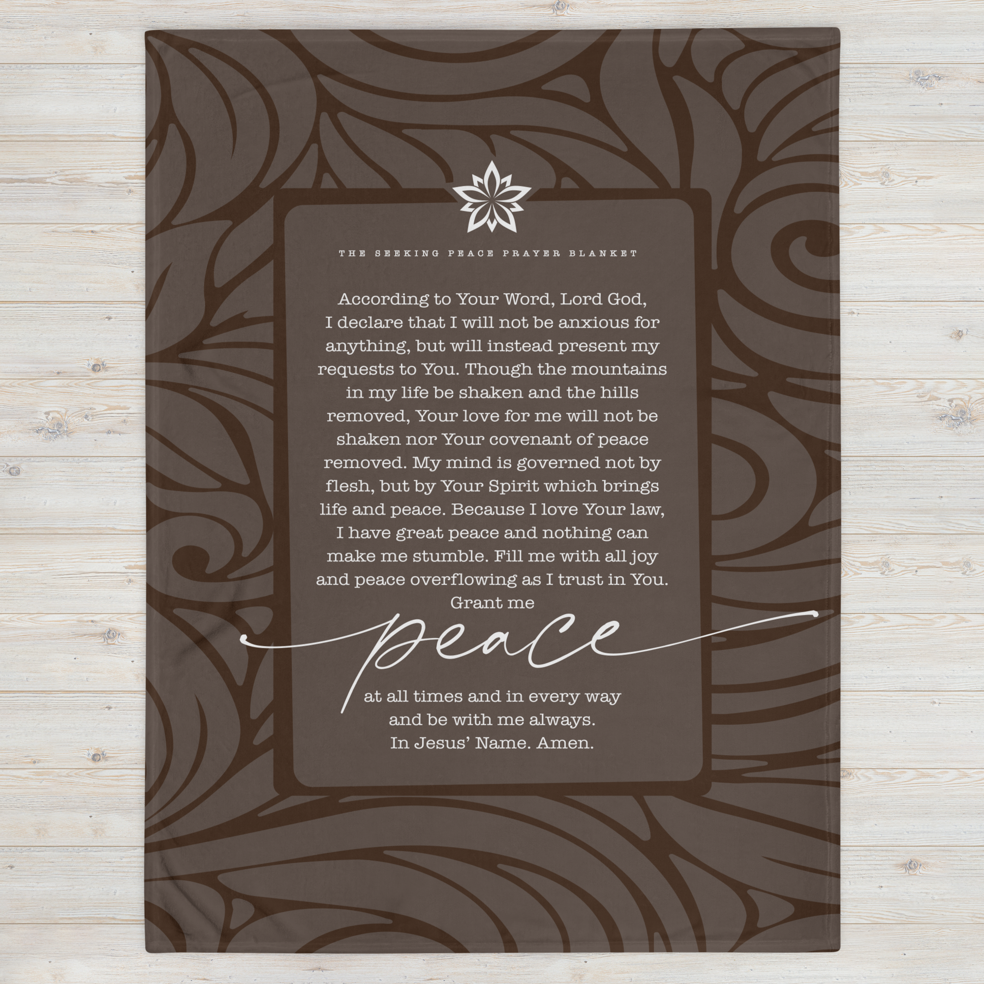 Covered in the Word: The Seeking Peace Prayer Blanket