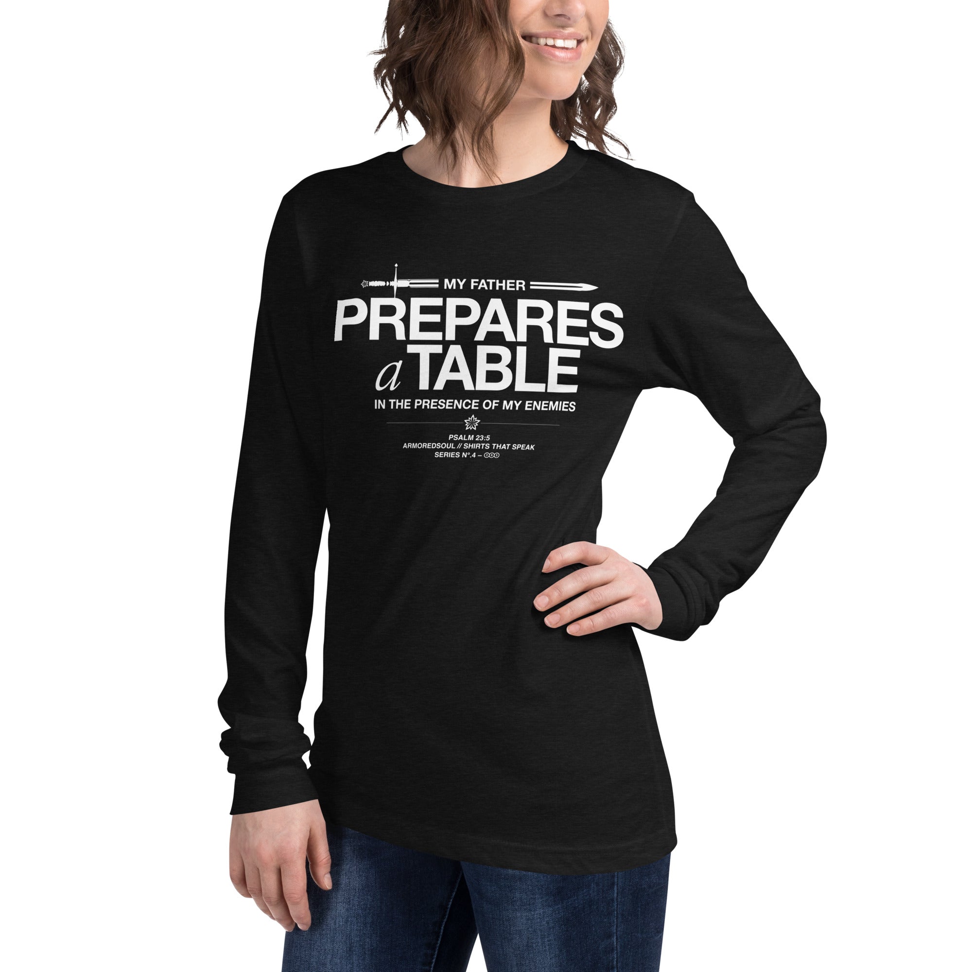 Warfare Gear: My Father Prepares Unisex Long Sleeve Tee