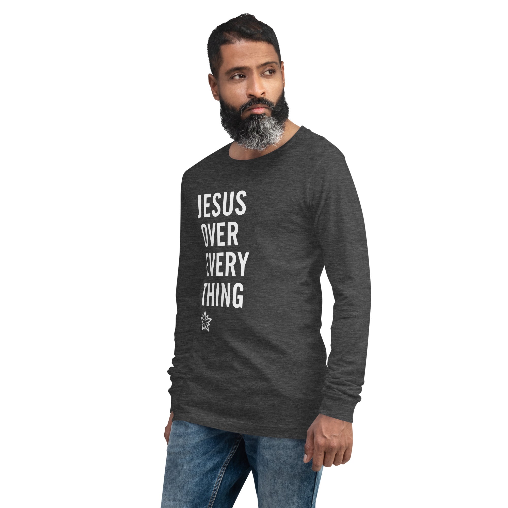 Warfare Gear: Jesus Over Everything Unisex Long Sleeve Tee