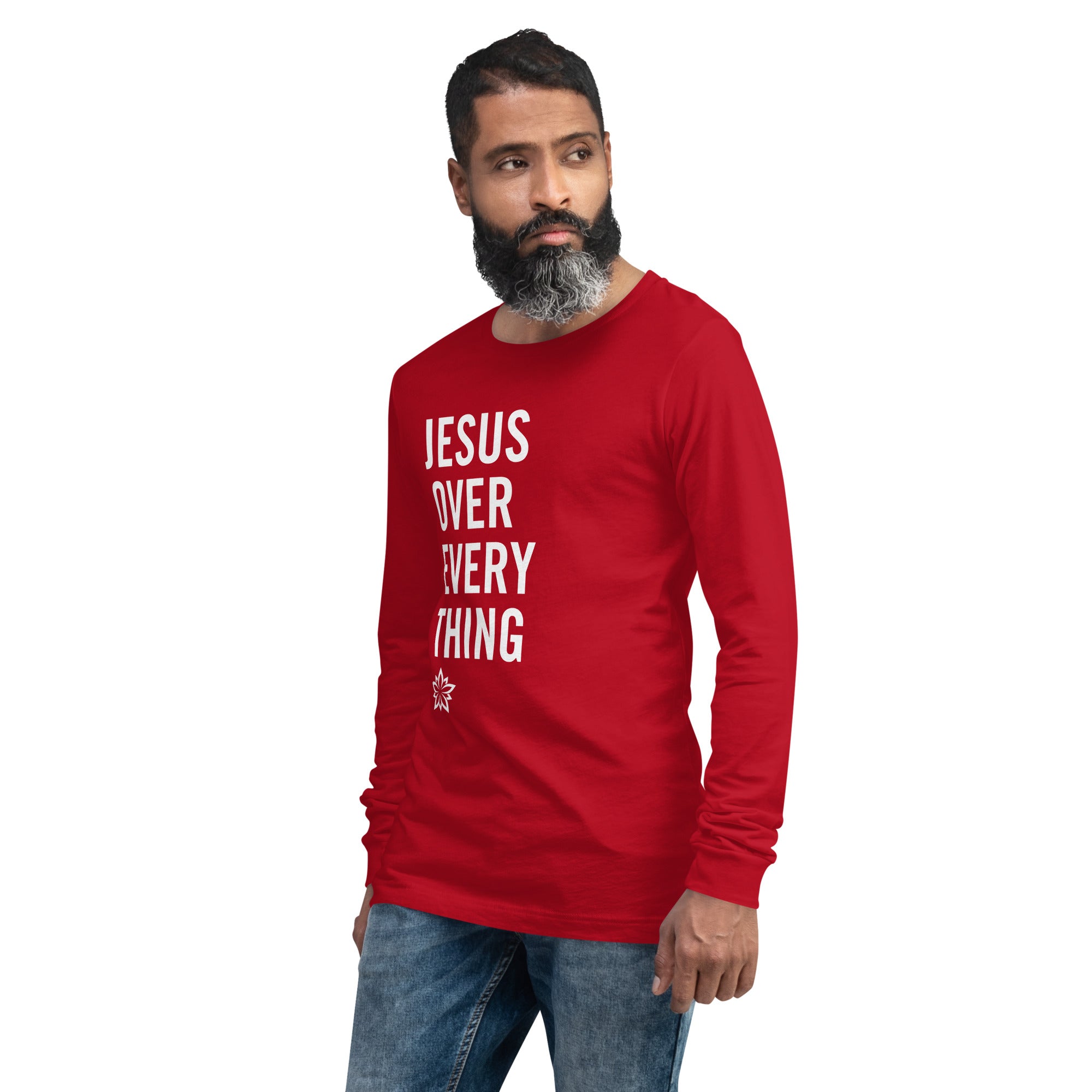 Warfare Gear: Jesus Over Everything Unisex Long Sleeve Tee