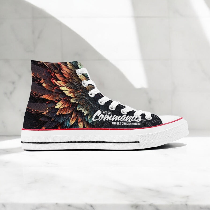 My God Commands Angels Hightops