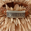 I Heart Jesus Leather Wristlet