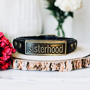 Sisterhood Leather Wristlet