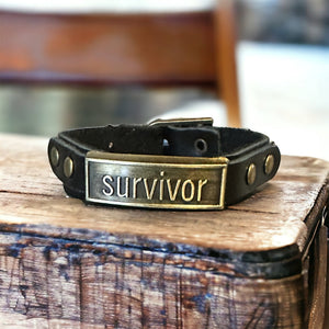 Survivor Leather Wristlet