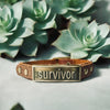 Survivor Leather Wristlet Brown