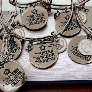 Sister Anchor Friend Charm Bracelet