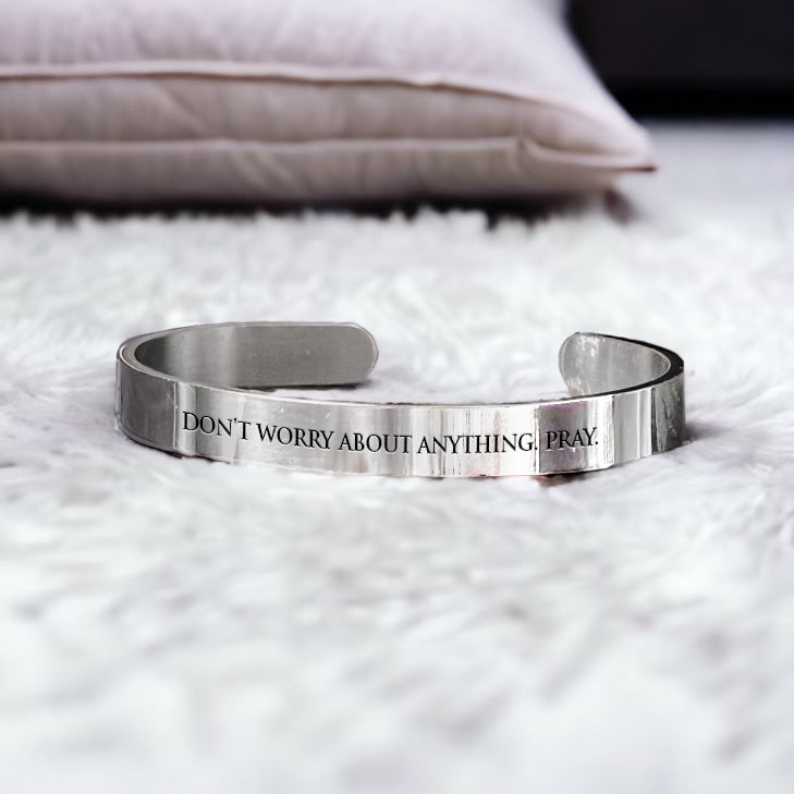 Don't Worry Scripture Bangle