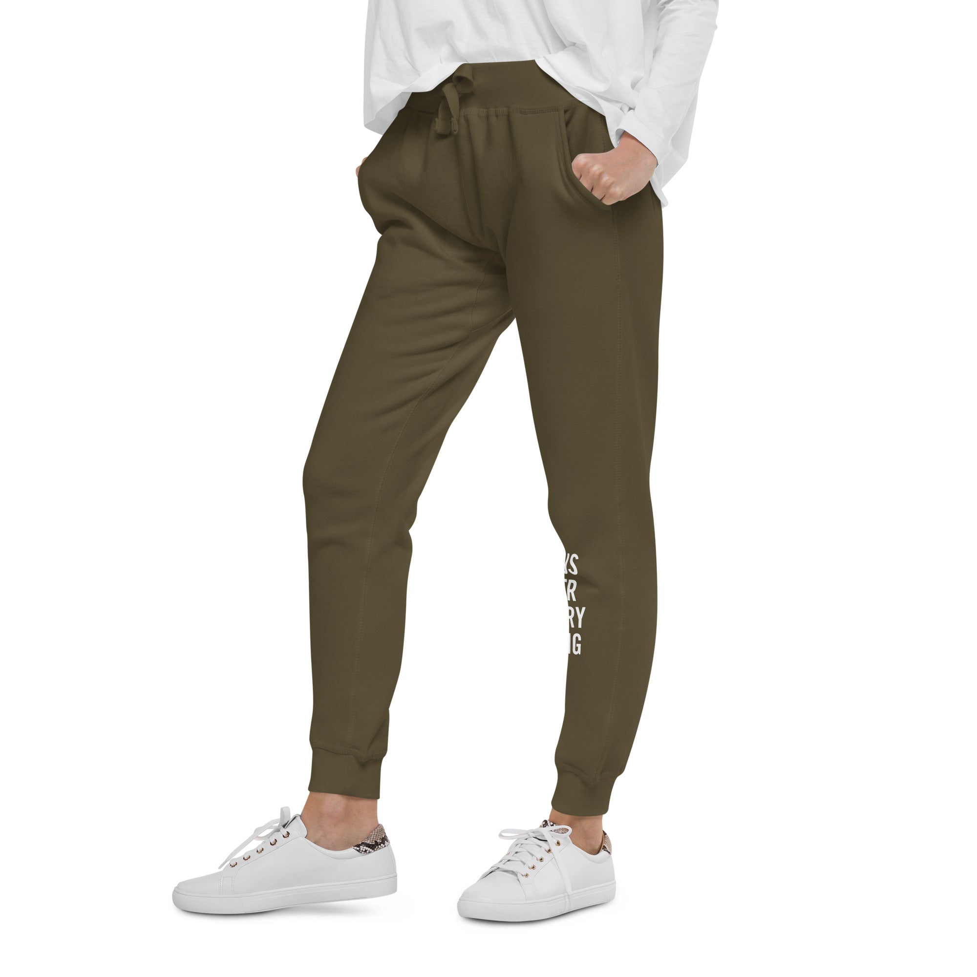 Warfare Gear: Jesus Over Everything Unisex Fleece Sweatpants