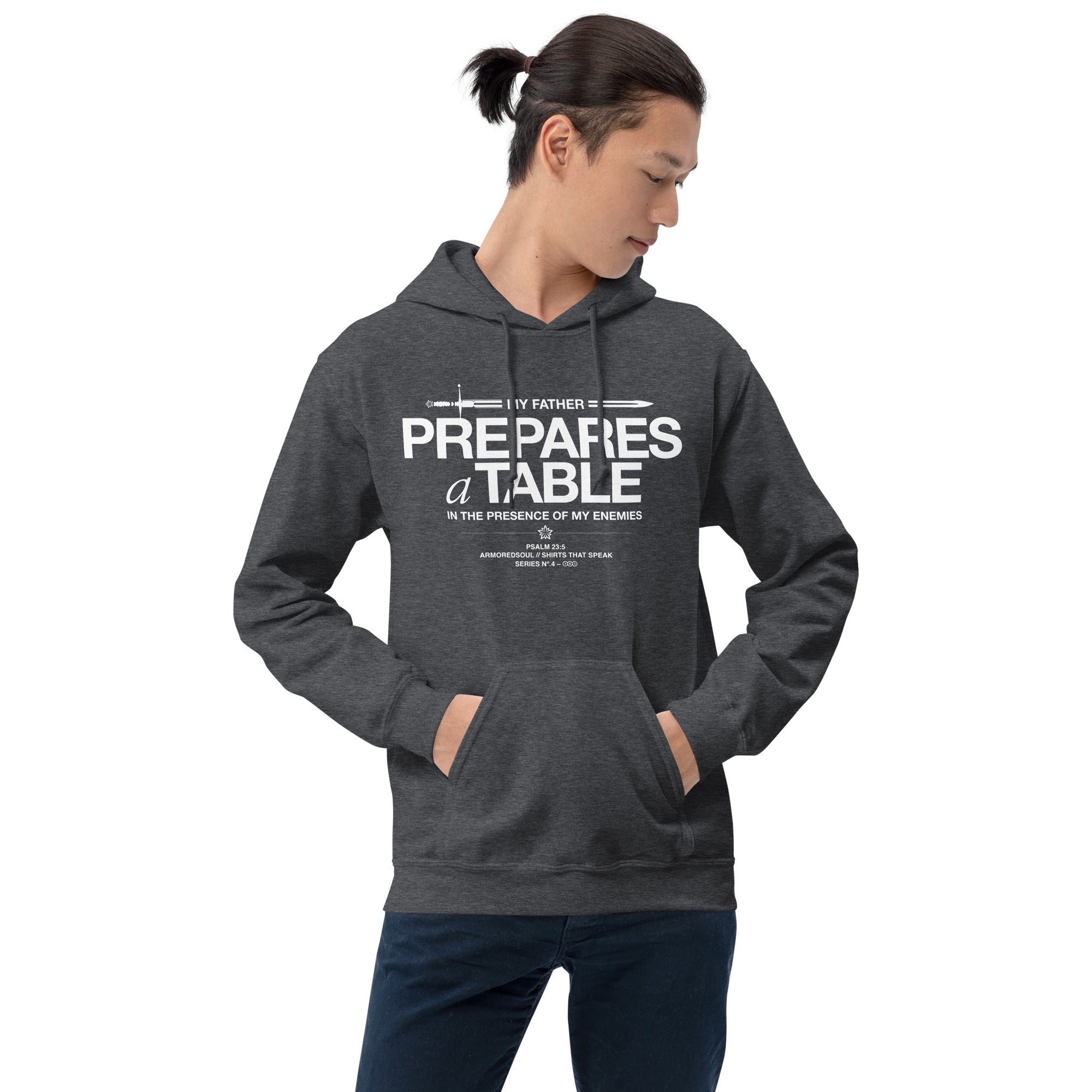 Warfare Gear: He Prepares a Table Unisex Hoodie