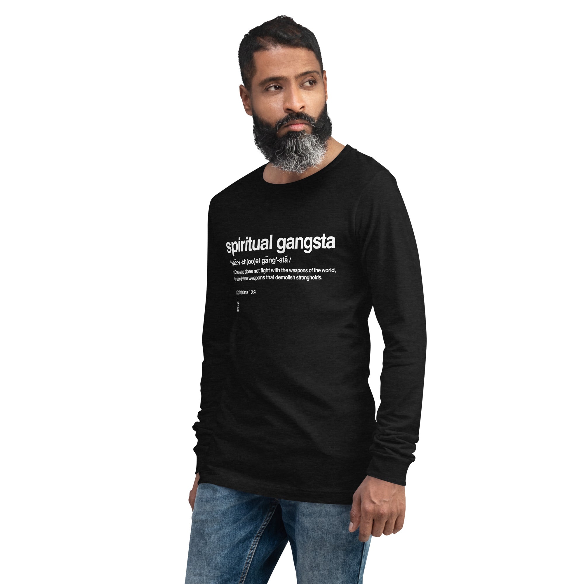 Warfare Gear: Spiritual Gangsta Unisex Long Sleeve Tee