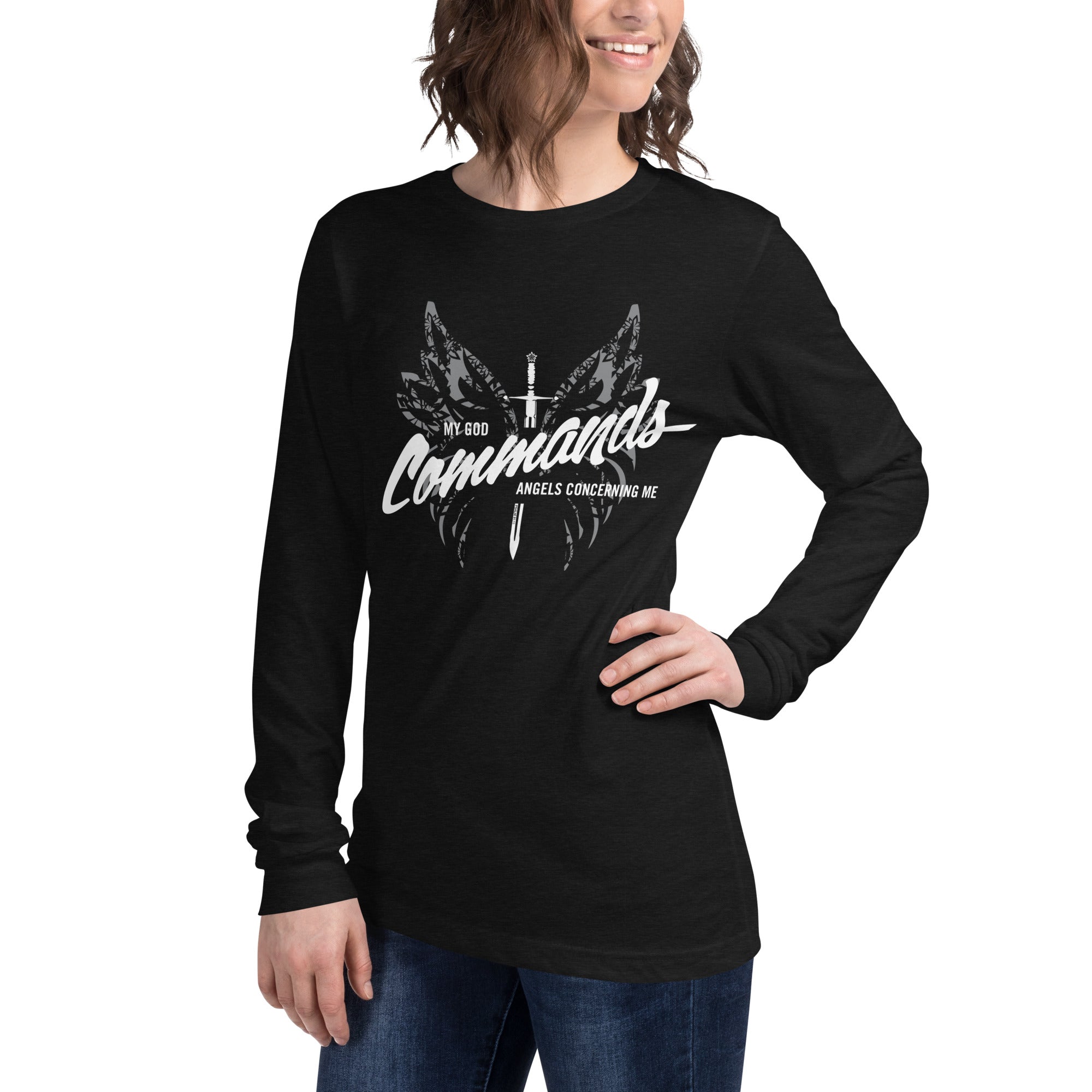 Warfare Gear: He Commands Angels Unisex Long Sleeve Tee