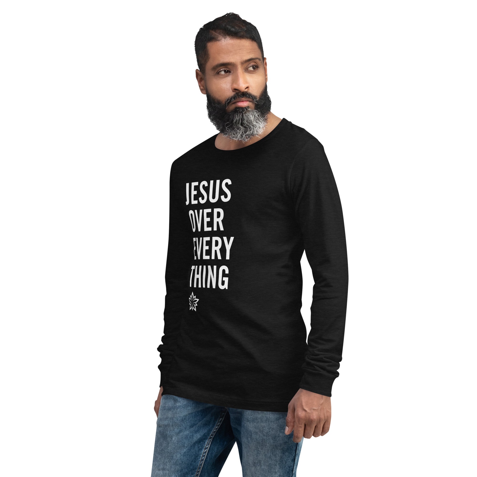 Warfare Gear: Jesus Over Everything Unisex Long Sleeve Tee