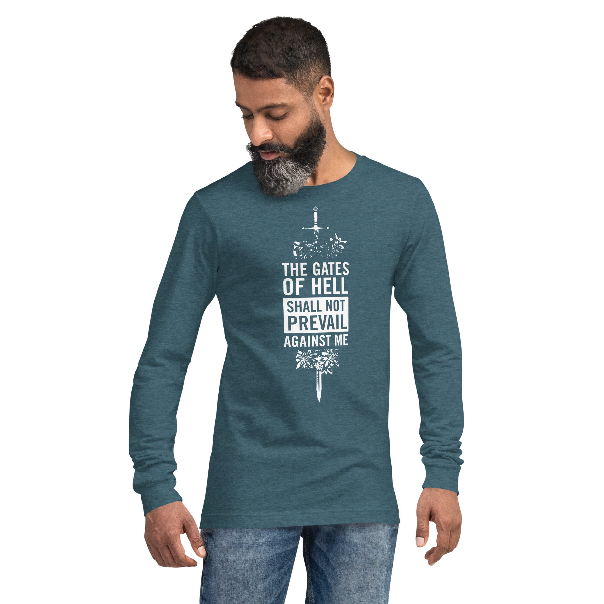 Warfare Gear: The Gates of Hell Will Not Prevail Unisex Long Sleeve Tee