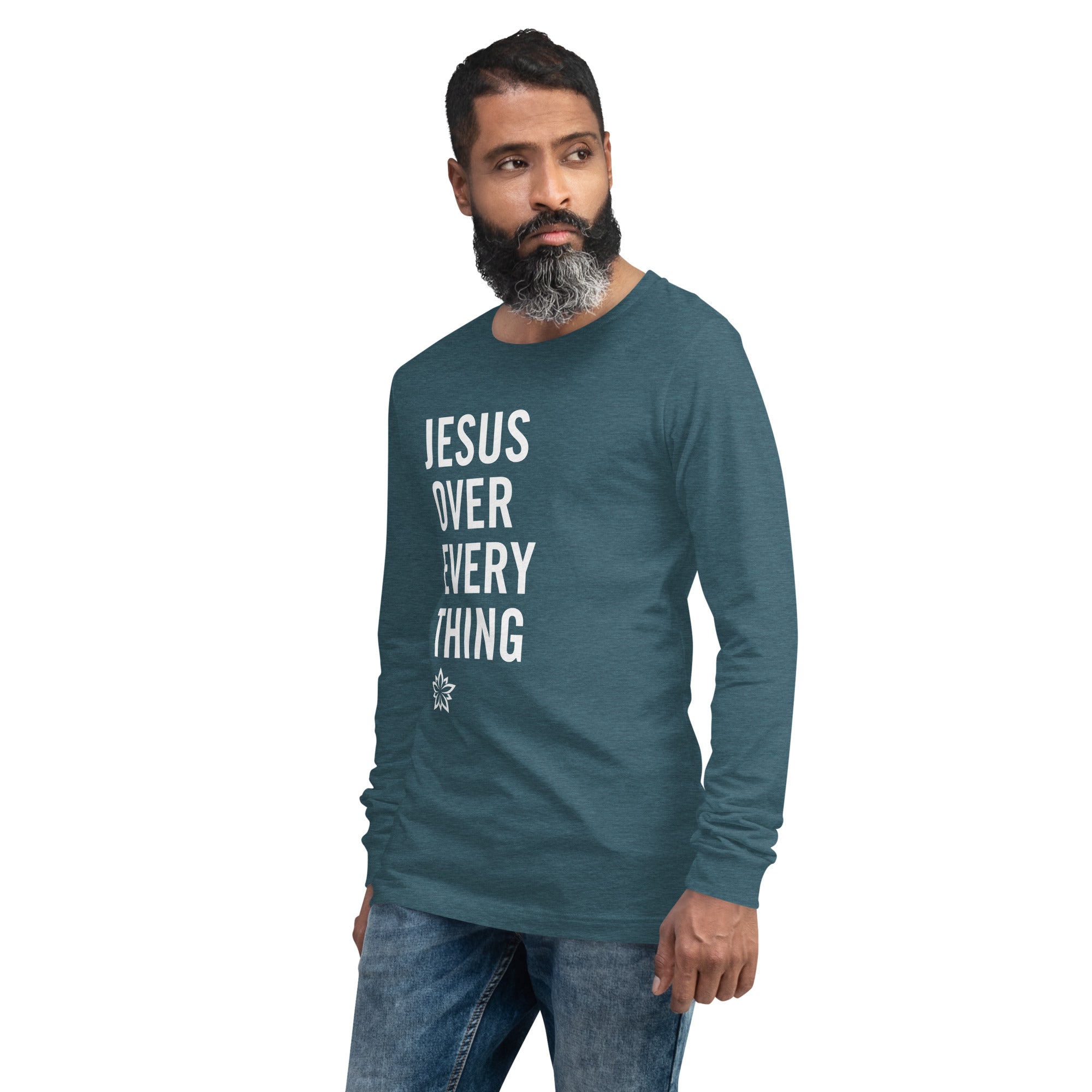 Warfare Gear: Jesus Over Everything Unisex Long Sleeve Tee