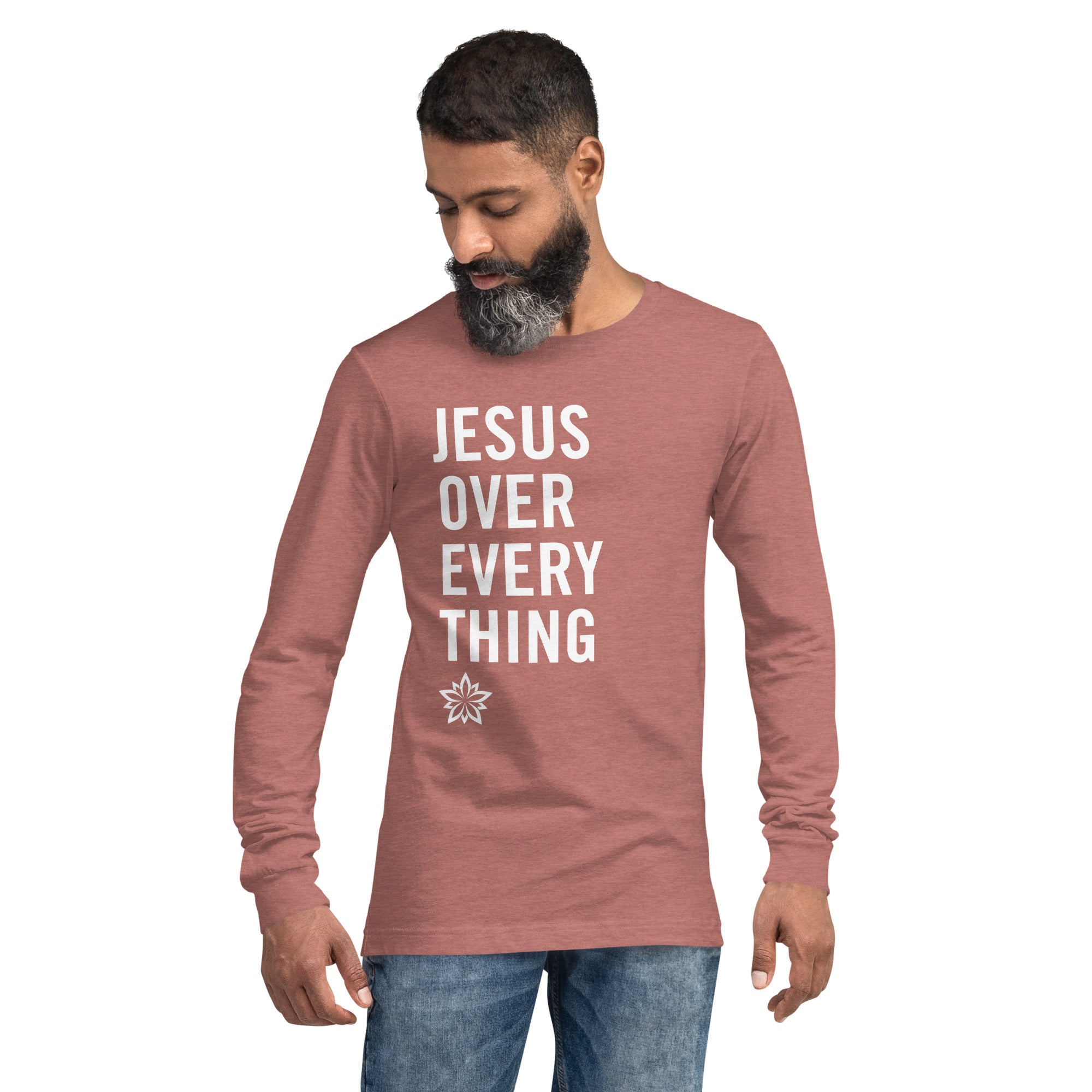 Warfare Gear: Jesus Over Everything Unisex Long Sleeve Tee