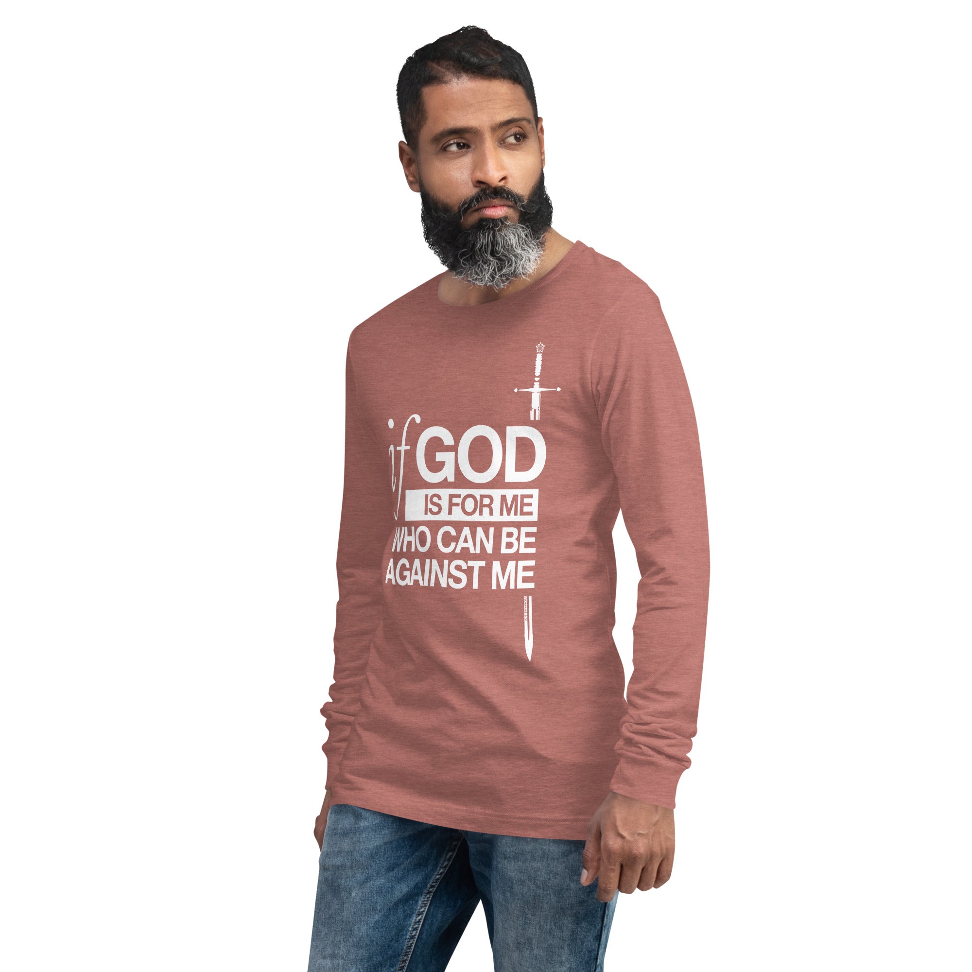 Warfare Gear: If God is For Me Unisex Long Sleeve Tee