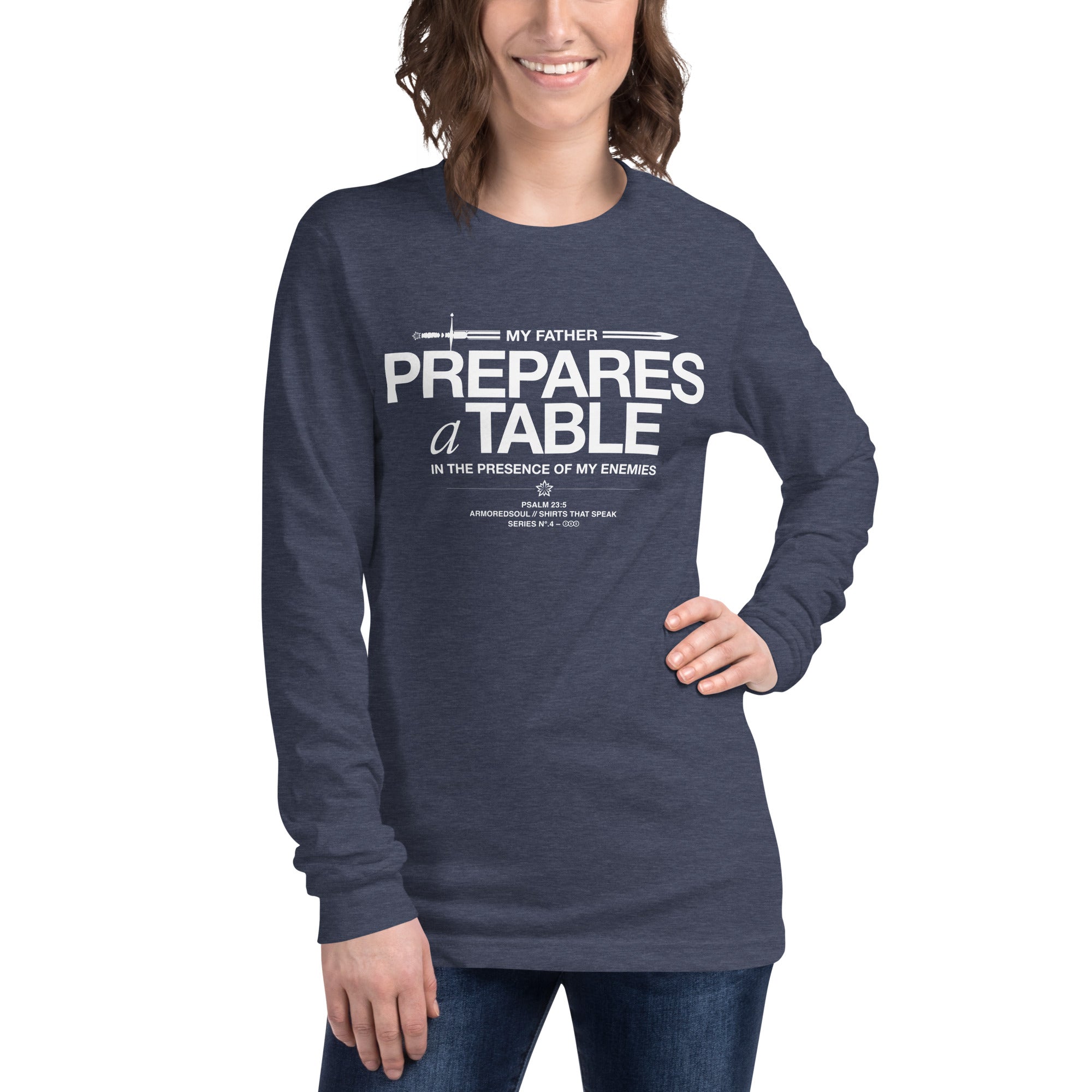 Warfare Gear: My Father Prepares Unisex Long Sleeve Tee