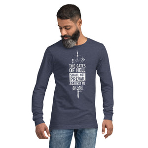 Warfare Gear: The Gates of Hell Will Not Prevail Unisex Long Sleeve Tee