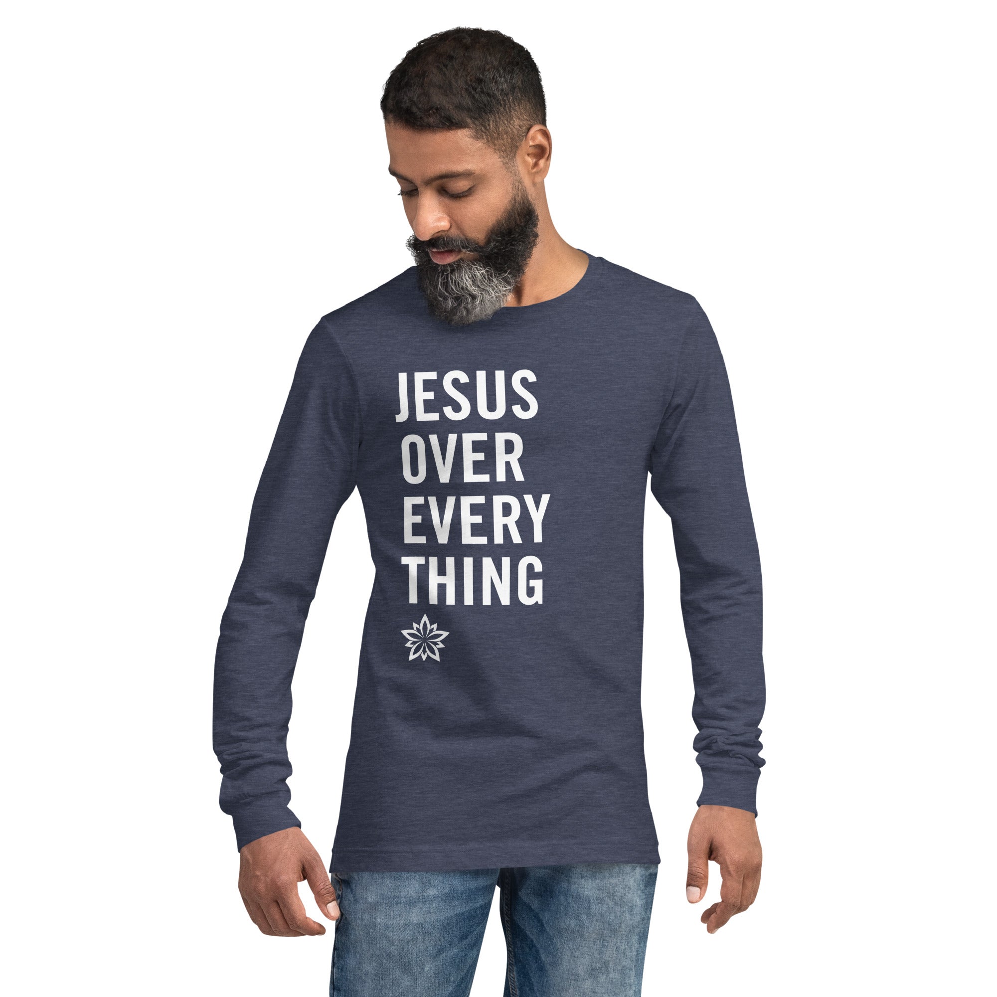 Warfare Gear: Jesus Over Everything Unisex Long Sleeve Tee