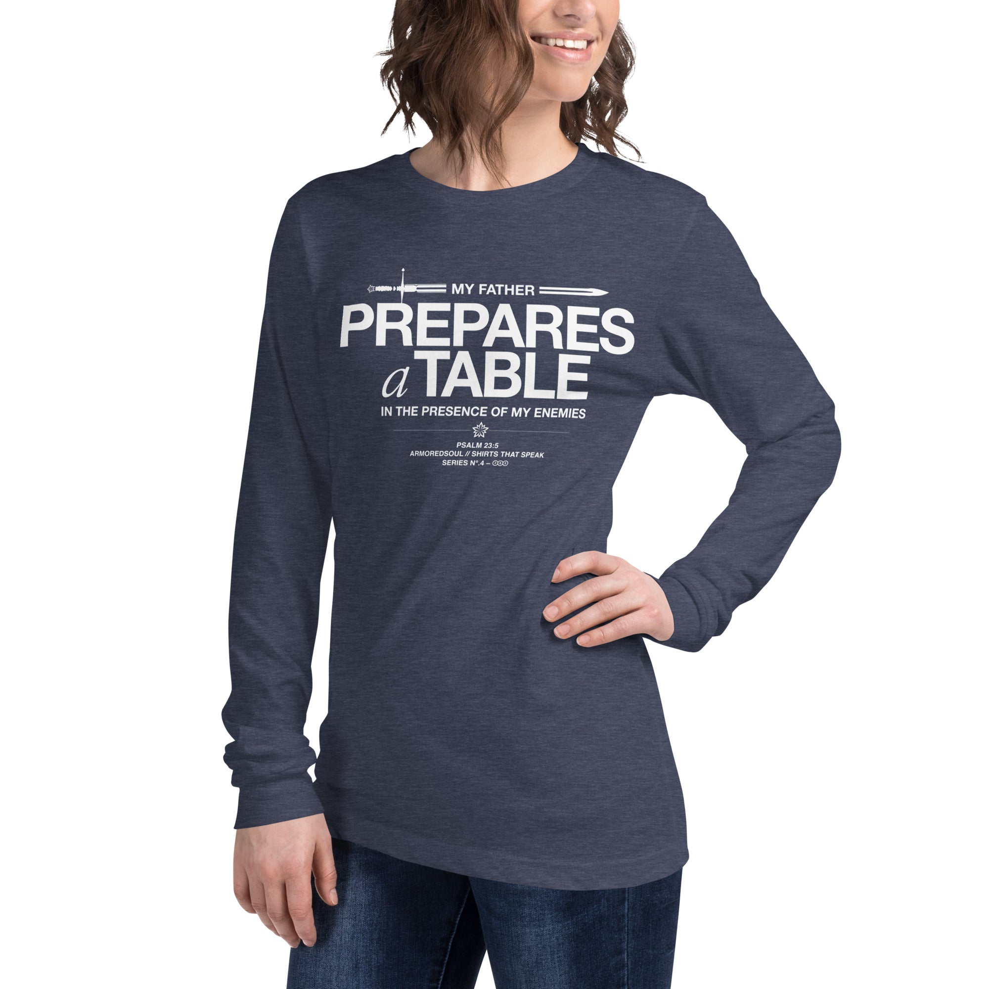 Warfare Gear: My Father Prepares Unisex Long Sleeve Tee