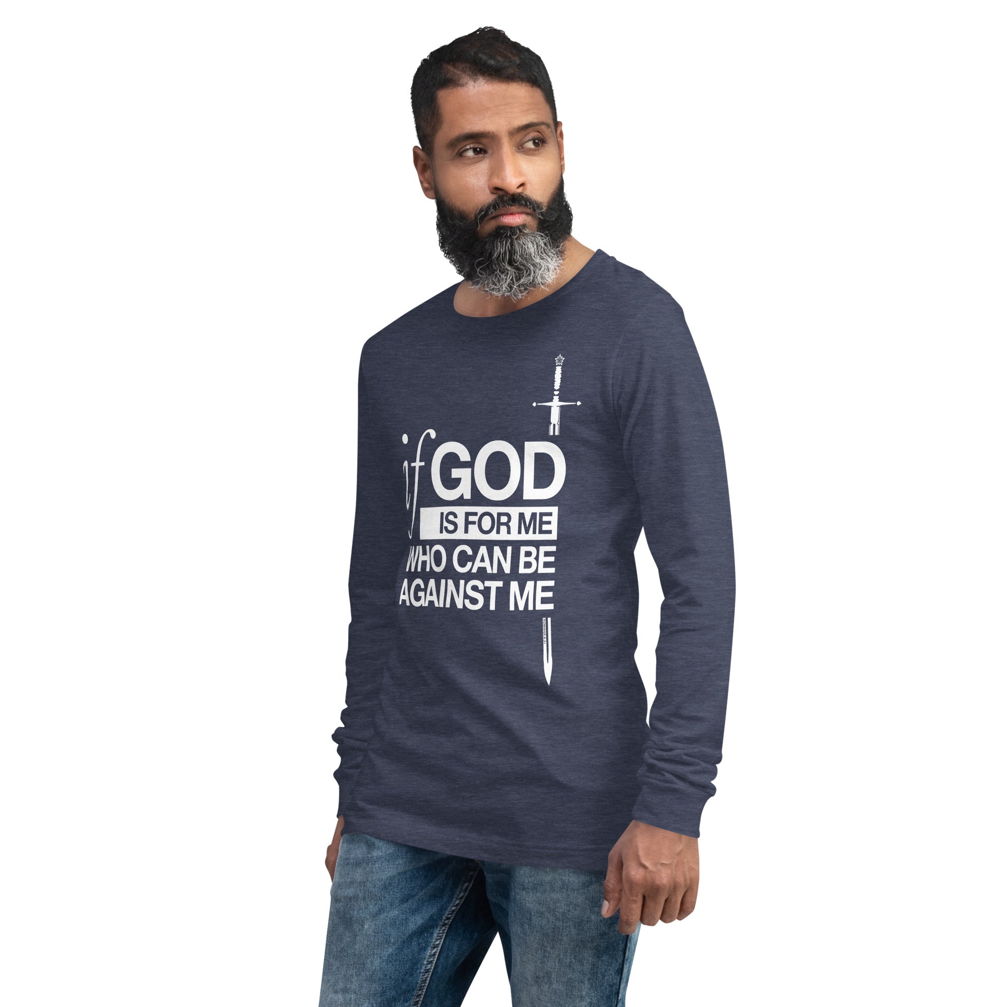 Warfare Gear: If God is For Me Unisex Long Sleeve Tee