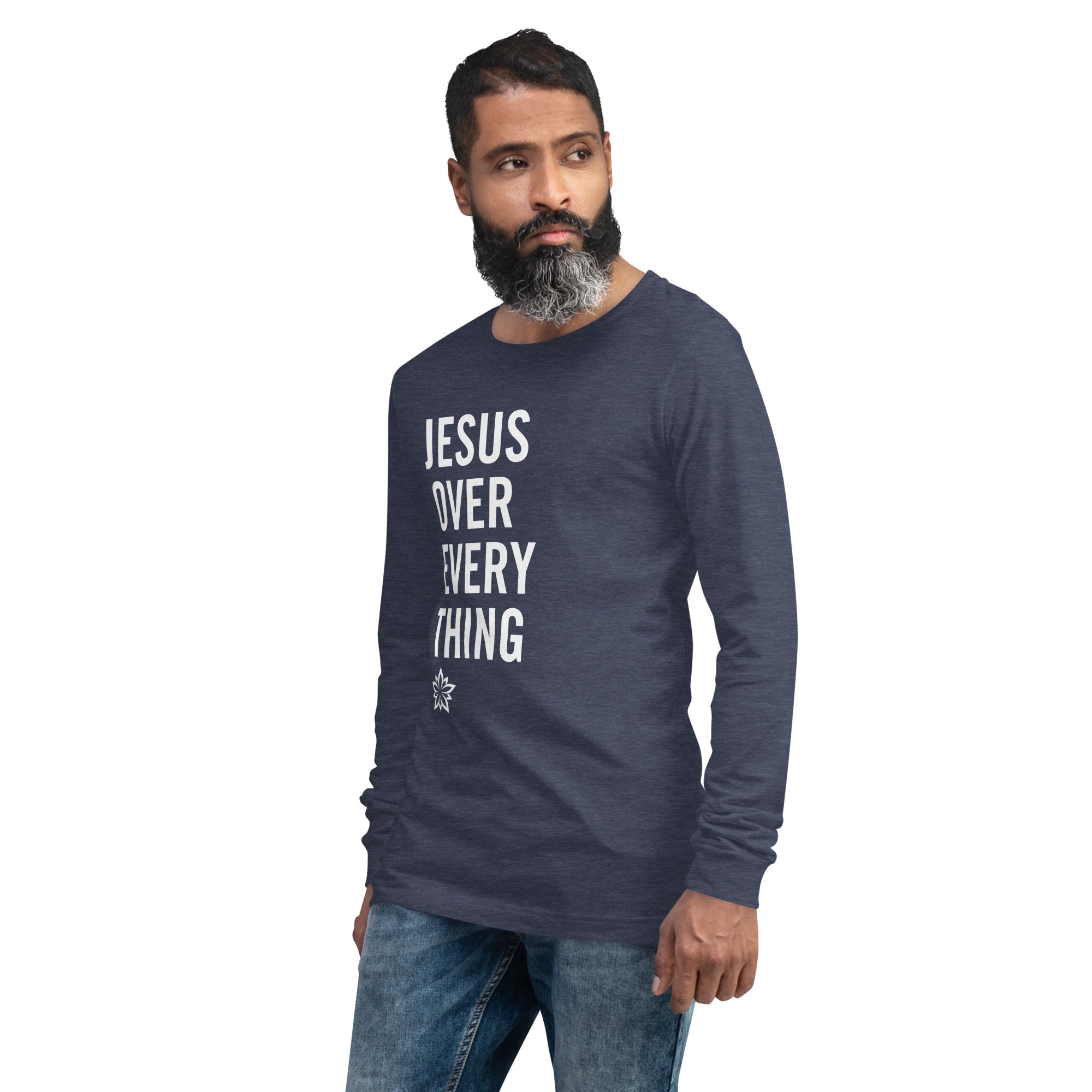 Warfare Gear: Jesus Over Everything Unisex Long Sleeve Tee