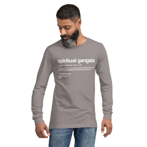 Warfare Gear: Spiritual Gangsta Unisex Long Sleeve Tee