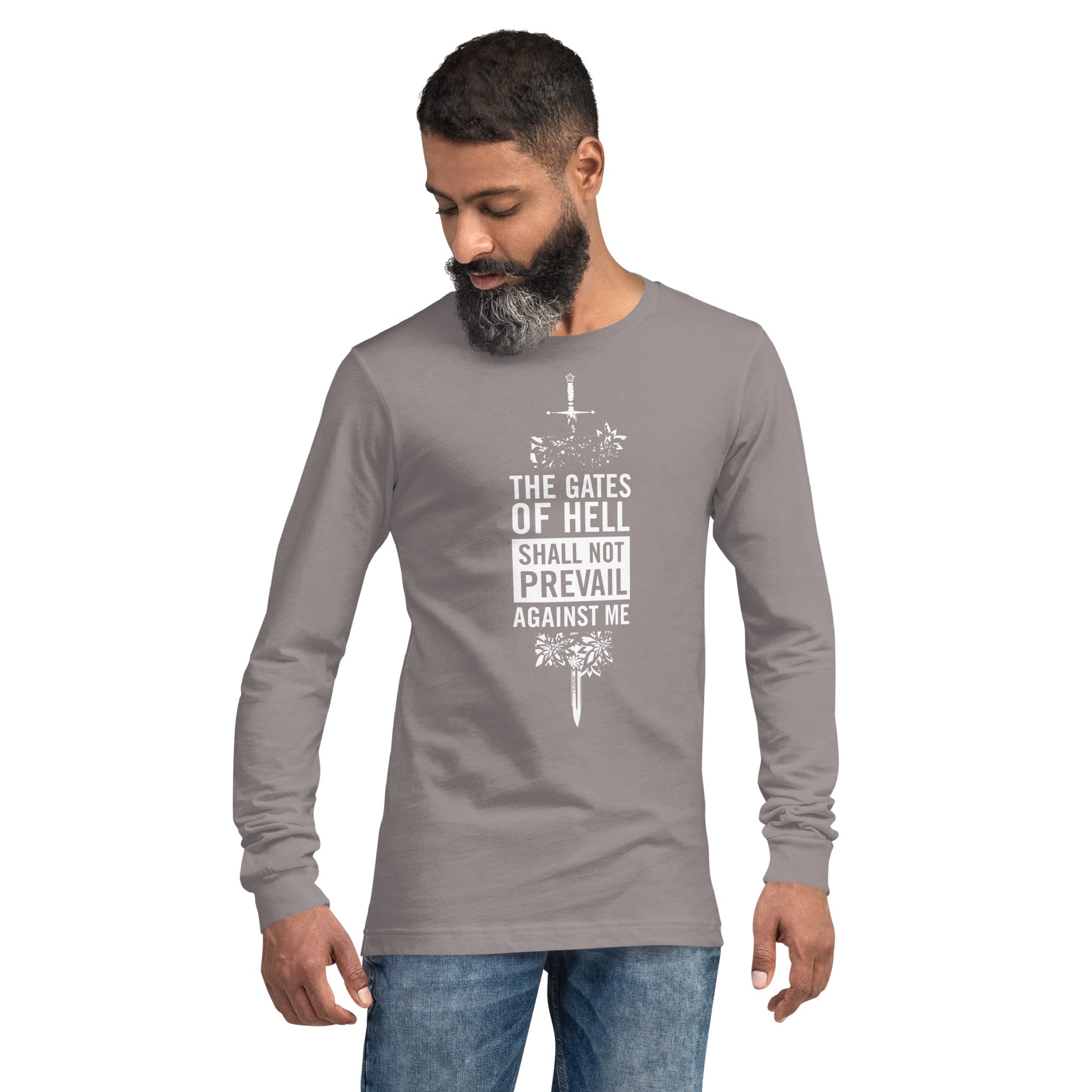 Warfare Gear: The Gates of Hell Will Not Prevail Unisex Long Sleeve Tee