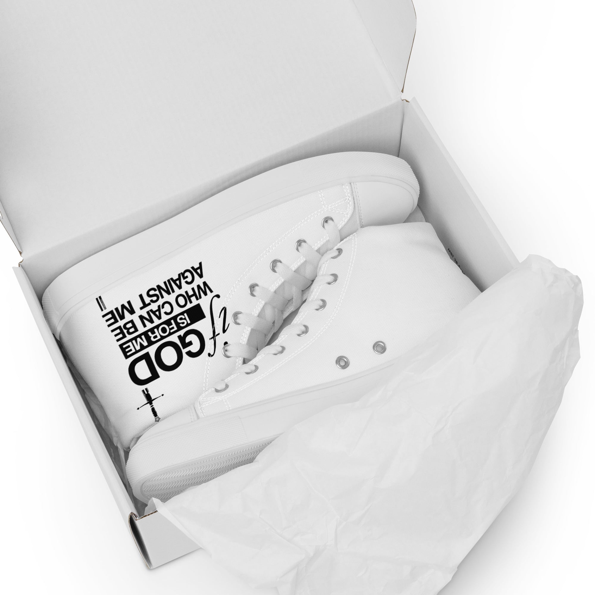 Warfare Gear: If God is For Me Women’s High Tops