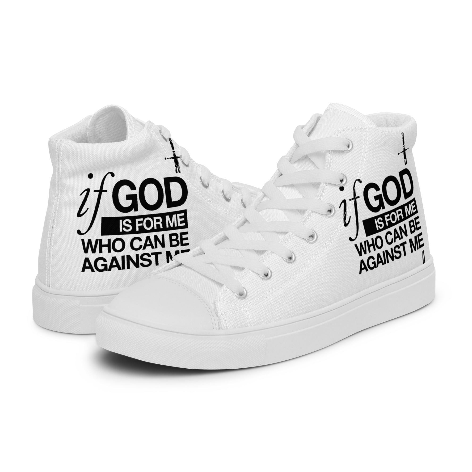 Warfare Gear: If God is For Me Women’s High Tops