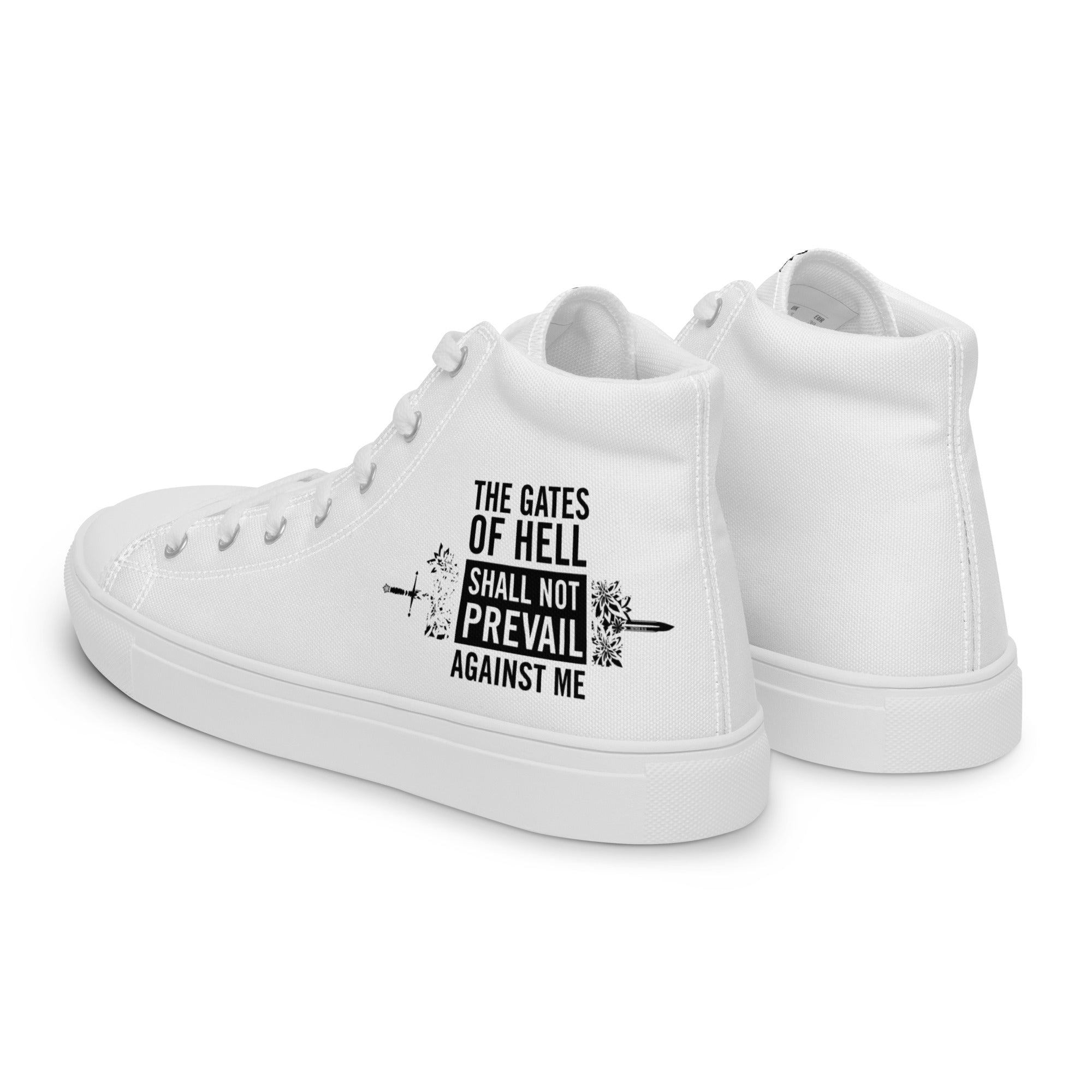 Warfare Gear: The Gates of Hell Will Not Prevail Women’s Hightops