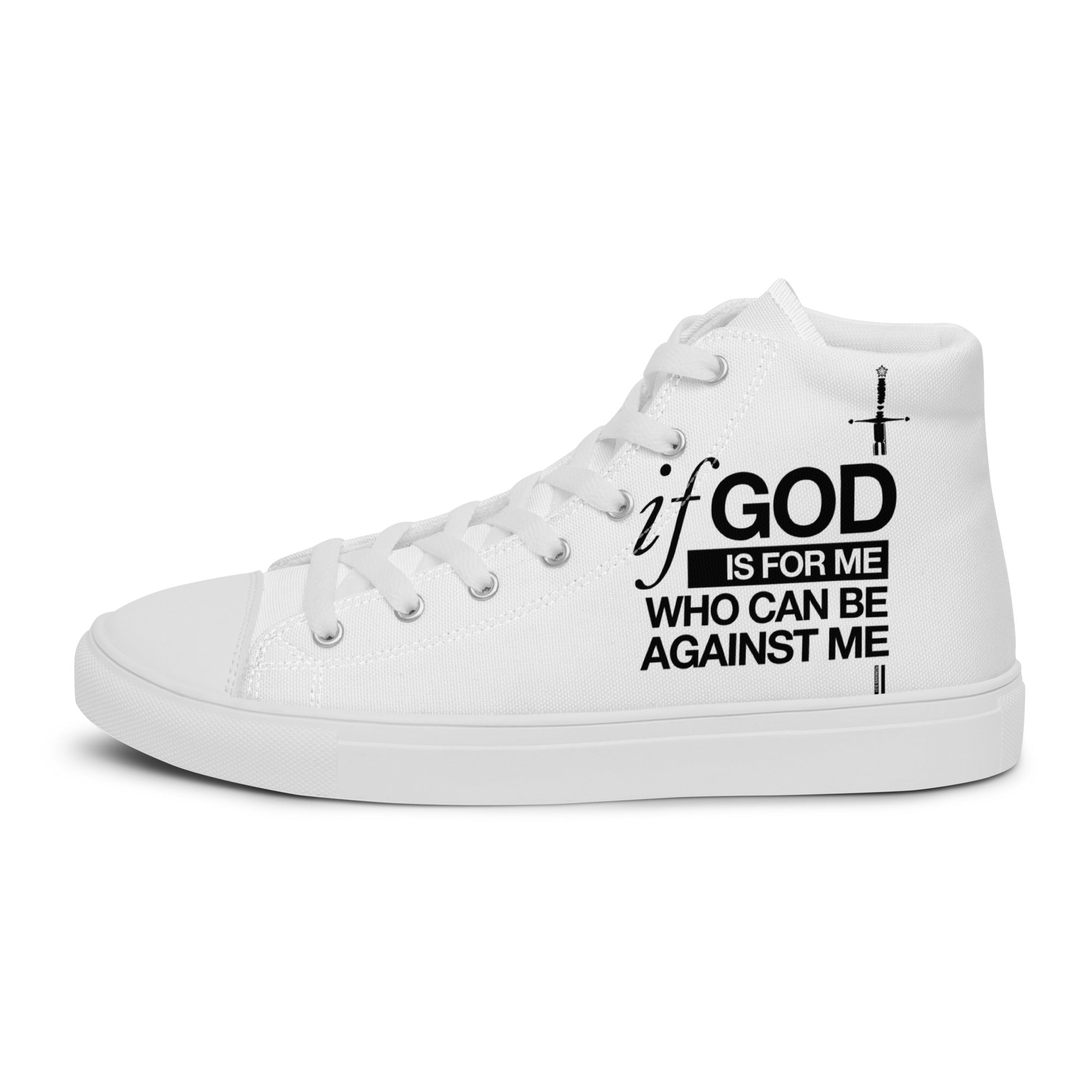 Warfare Gear: If God is For Me Women’s High Tops