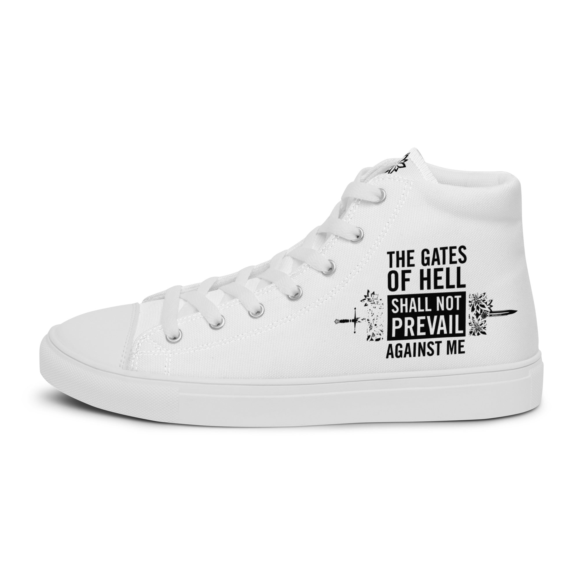 Warfare Gear: The Gates of Hell Will Not Prevail Women’s Hightops