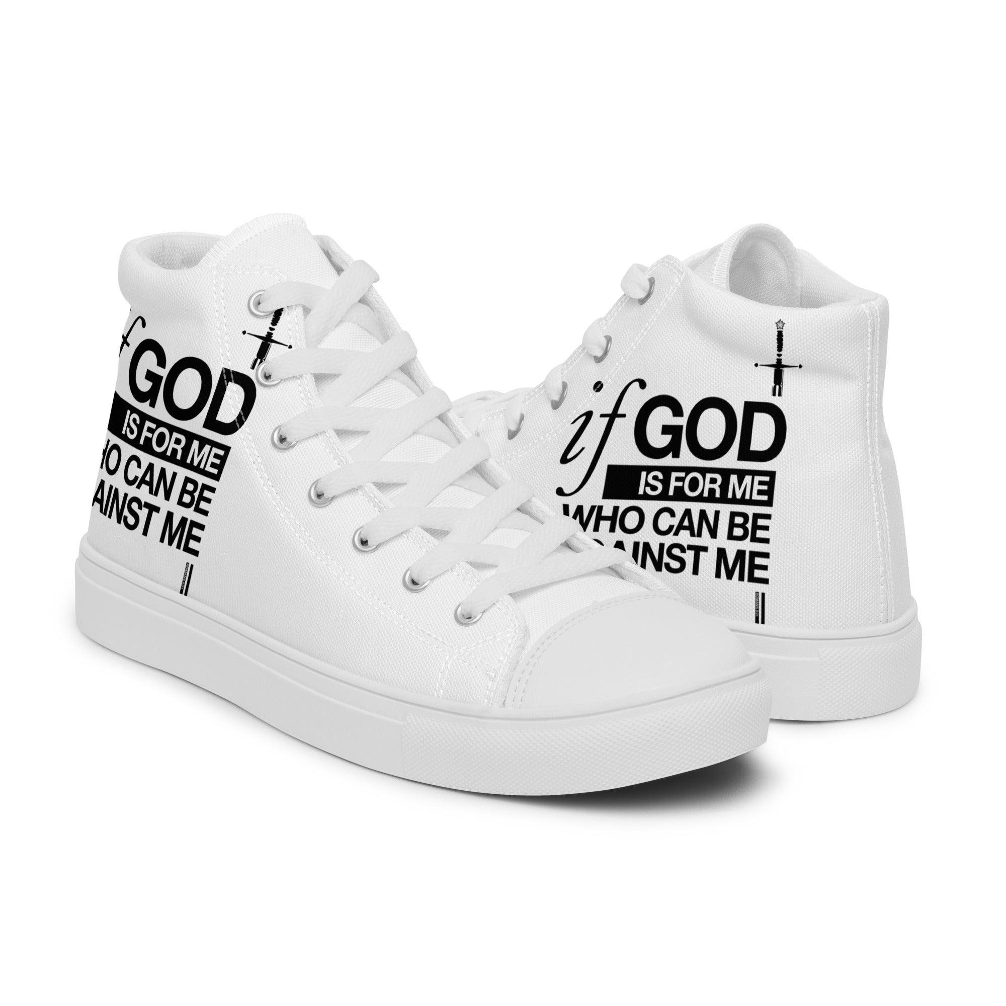 Warfare Gear: If God is For Me Women’s High Tops